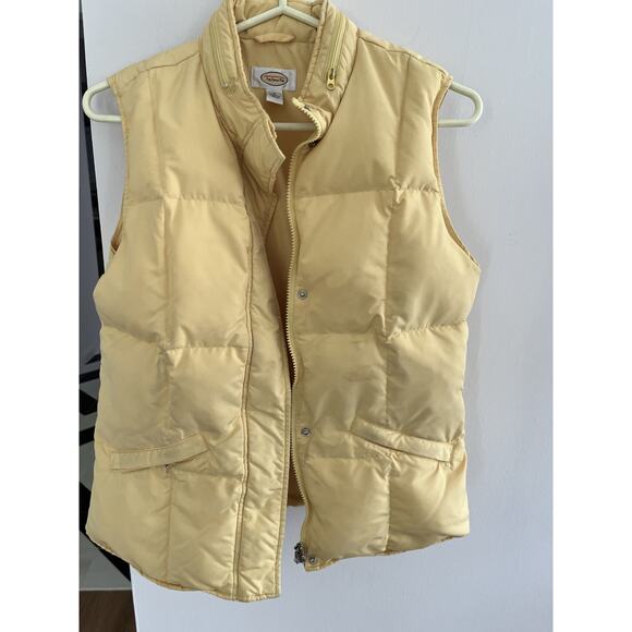 Talbot's Jackets & Blazers - Talbots Womens Juniors S Quilted Puffer Vest Yellow Preppy Casual Winter